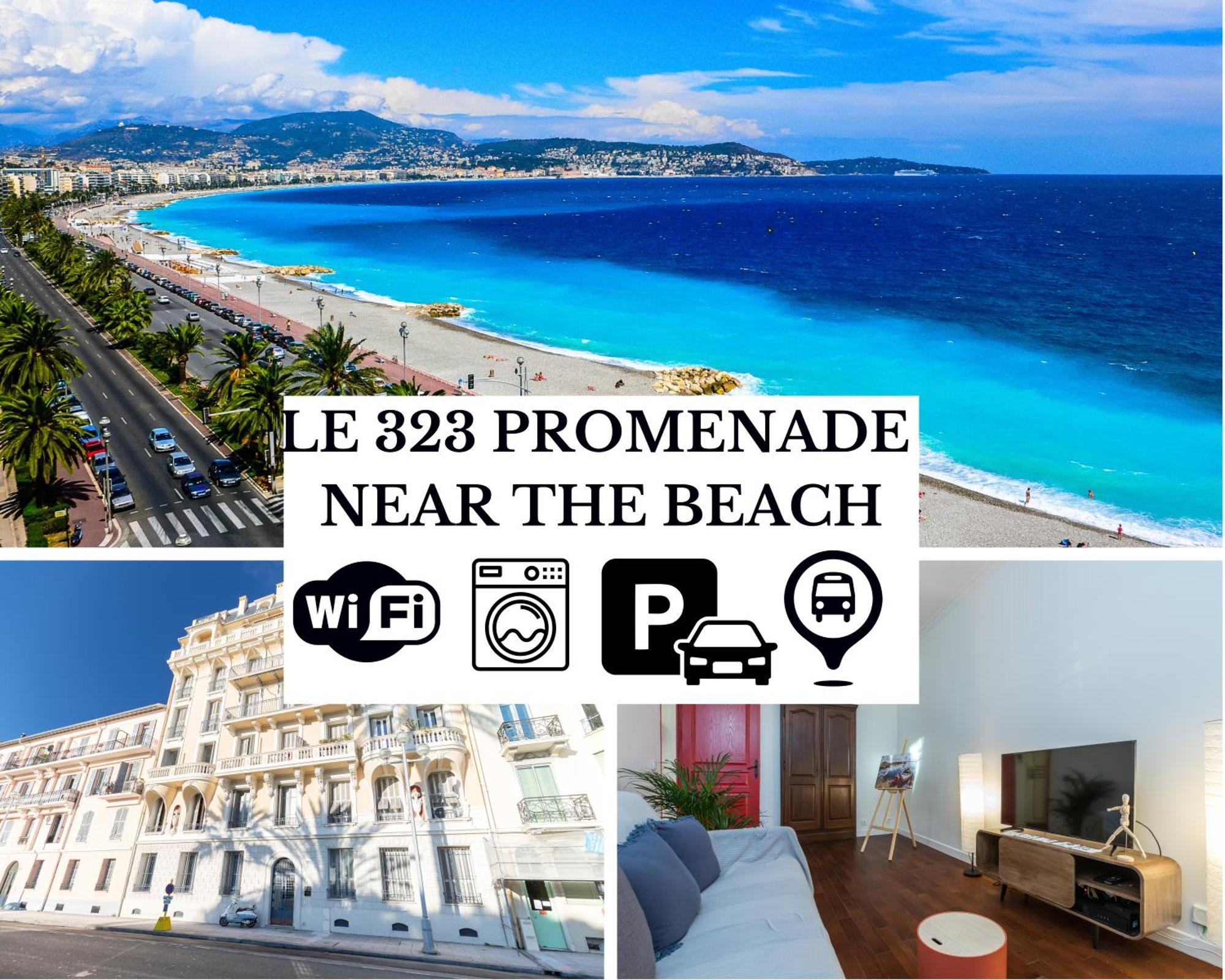 Le 323 Prom - 2 Chambres - Ac - Parking - Tram Et Supermarche Proches - Front De Mer نيس المظهر الخارجي الصورة